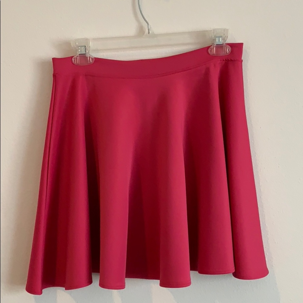 Pink mini skirt